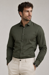 Men’s Olive Green Formal Shirt – Full Sleeve