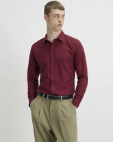 Men’s Maroon Formal Shirt – Full Sleeve