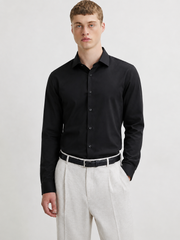 Men’s Black Formal Shirt – Full Sleeve