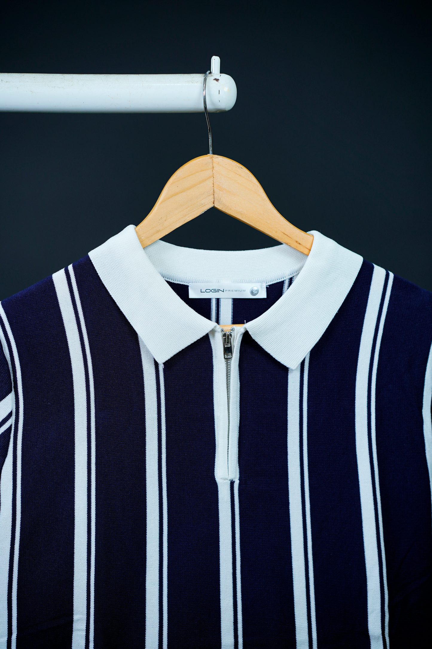 Login Old Money Knitted Zipper Polo