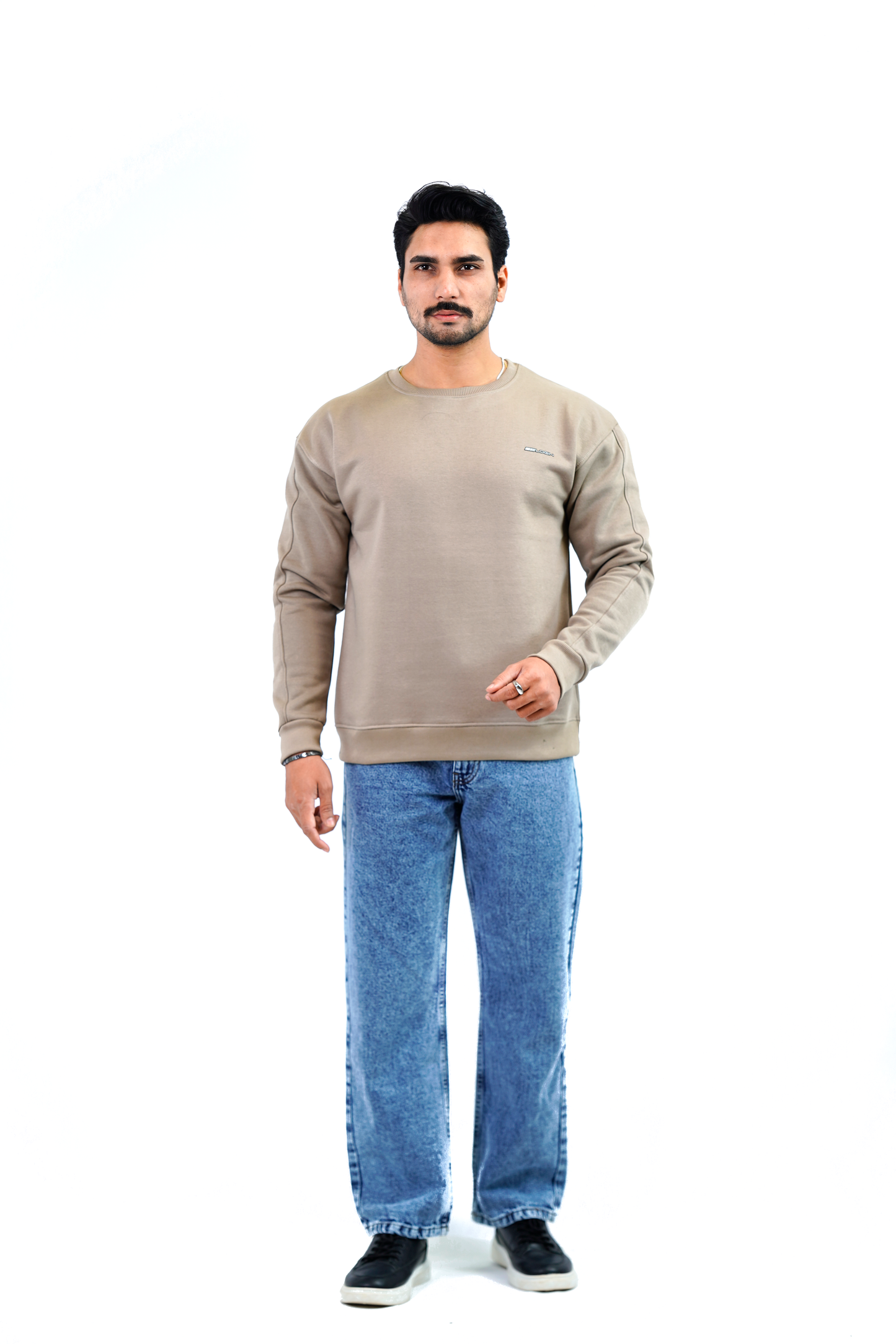 Full Sleeve Fleece Sweet Teets – Beige