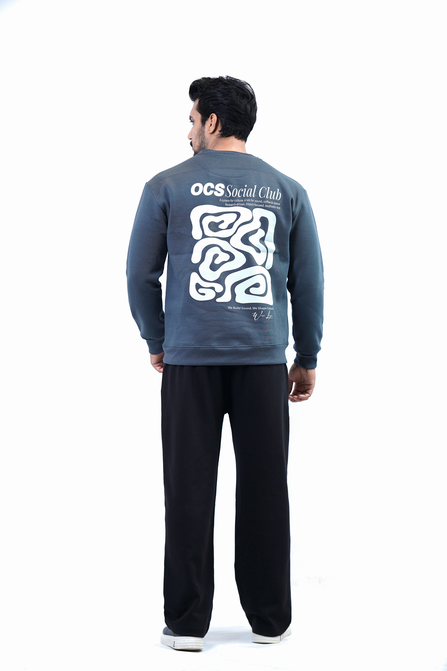 Full Sleeve Printed Fleece Sweet Teets – Slate Grey