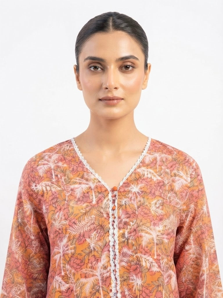LOGIN Women's 3-Piece Printed Lawn Suit