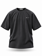 LOGIN Men's Charcoal Grey Oversized T-Shirt