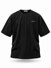 LOGIN Men's Black Oversized Shirt