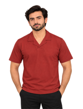 OPEN COLLAR TEE