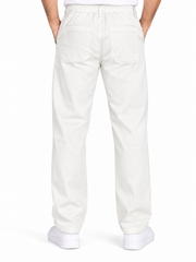 Men’s White Drawstring Casual Pants