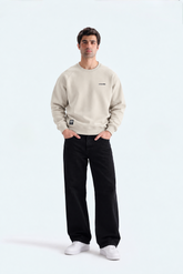 Login Crewneck Sweatshirt – Off-white | 30-5377