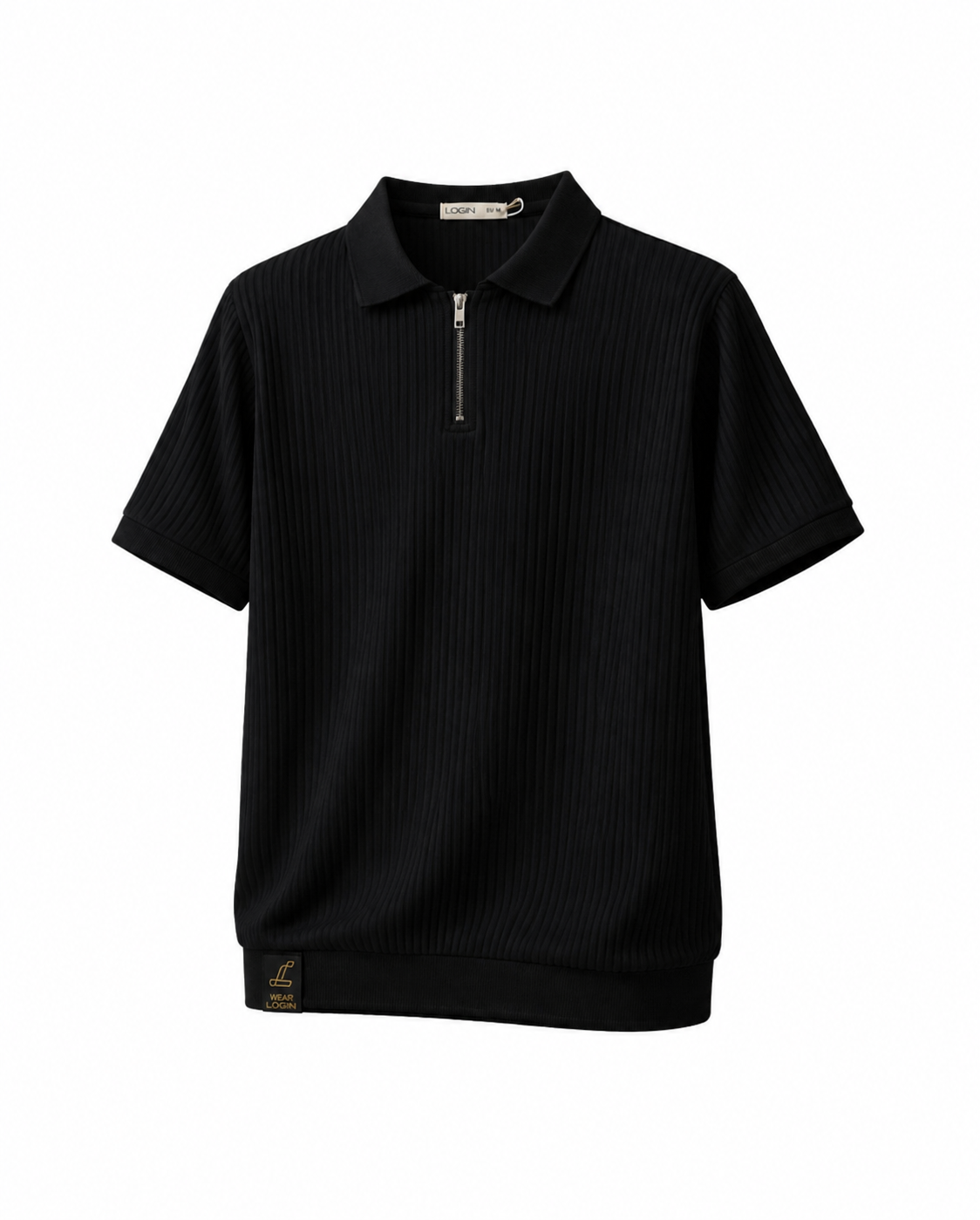 JACQUARD ZIPPER POLO