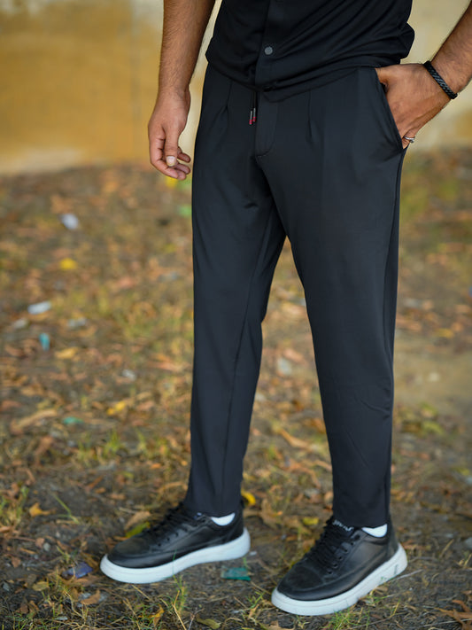 Login Black Stretchable Trouser