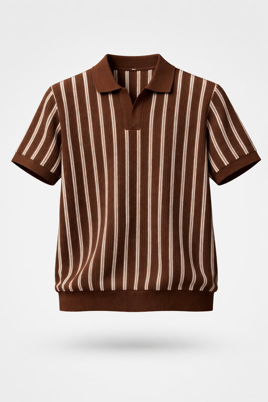 KNITTED POLO T-SHIRT