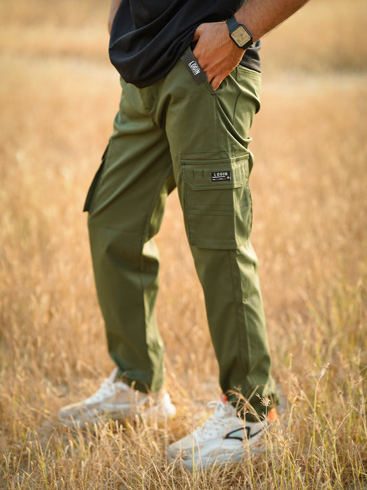 Login Dark Green Adjustable Jogger Pant