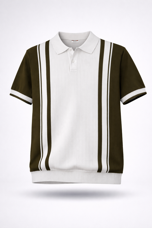 KNITTED POLO T-SHIRT