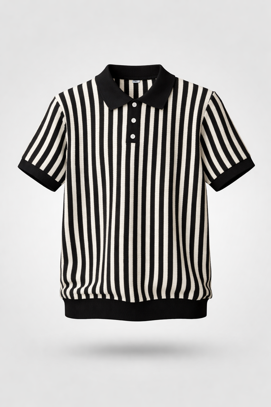 KNITTED POLO T-SHIRT