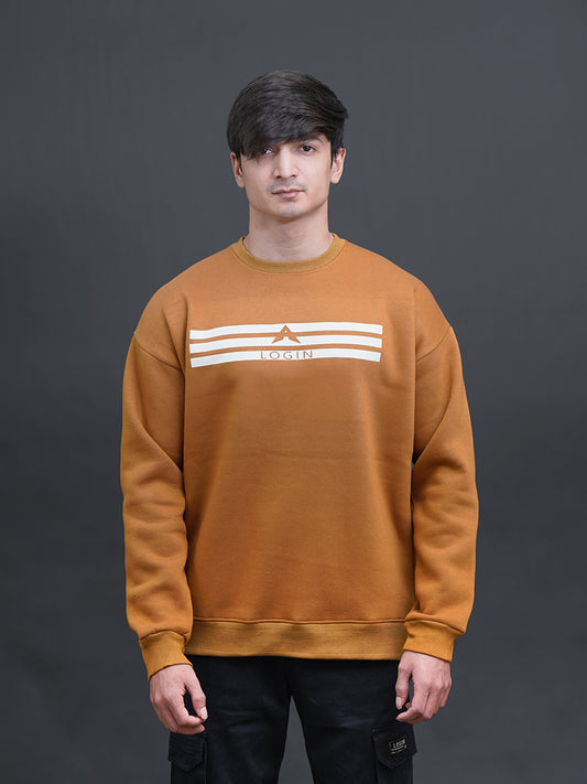 Login Mustard Drop Shoulder Sweatshirt