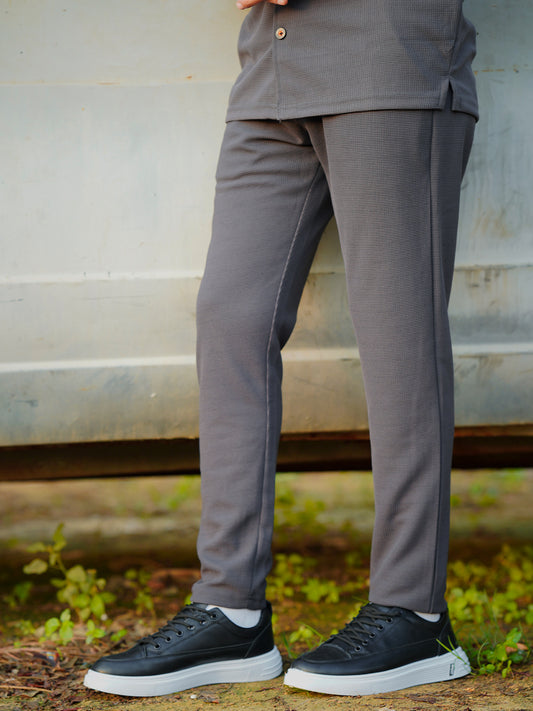 Login Grey Stretchable Trouser