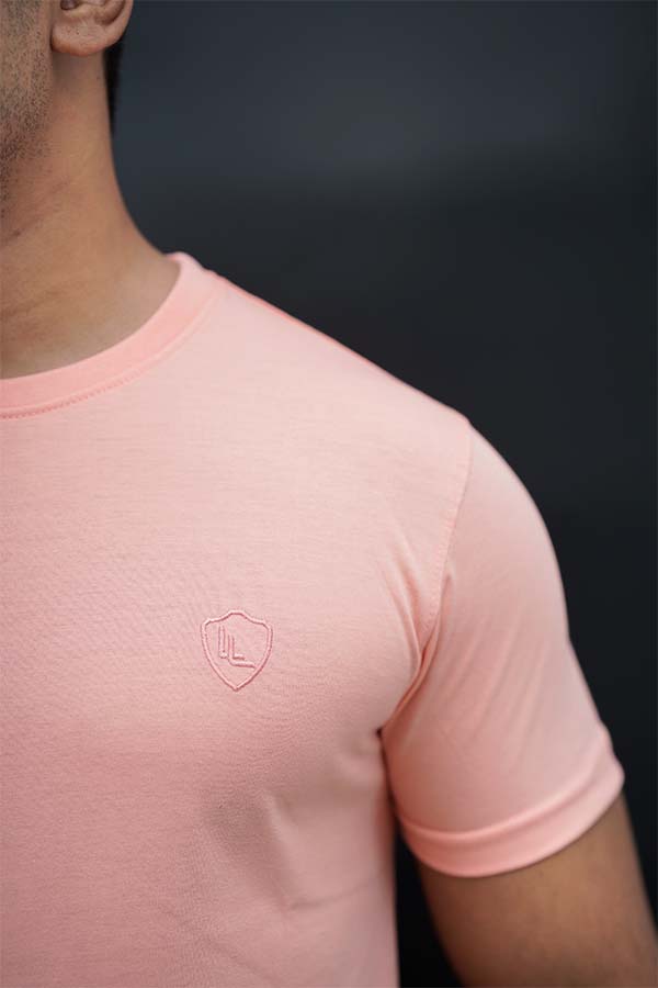 Login Light Pink Basic T-Shirt