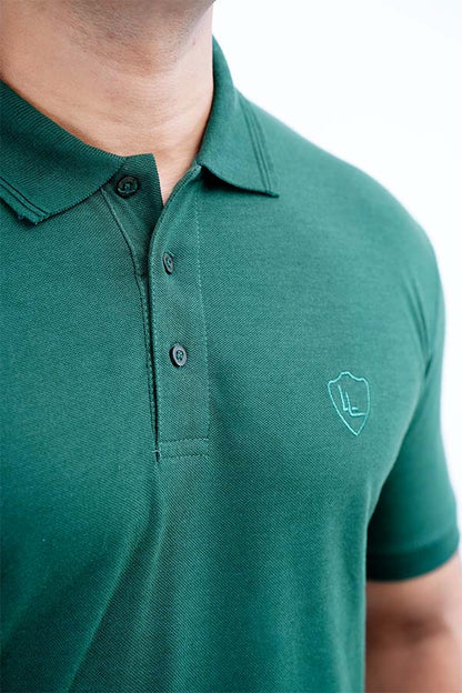 Login Green Plain Polo