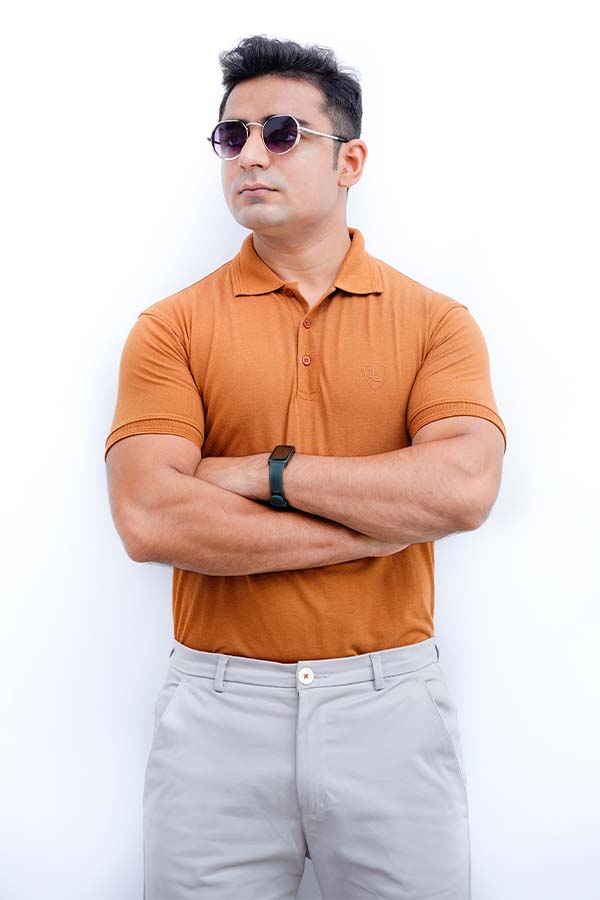Login Mustard Plain Polo