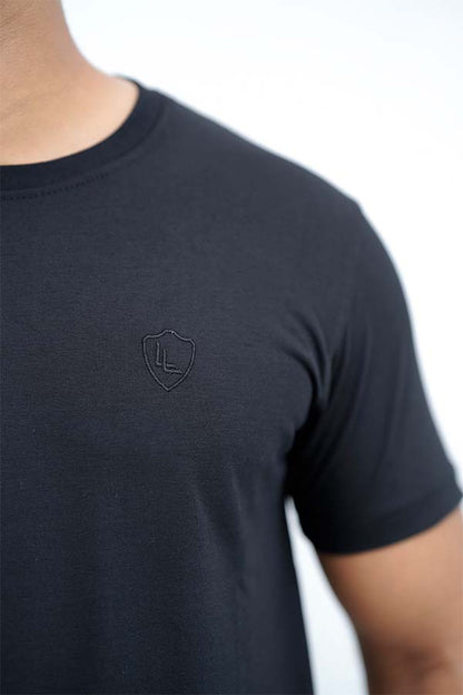 Login Black Basic T-Shirt