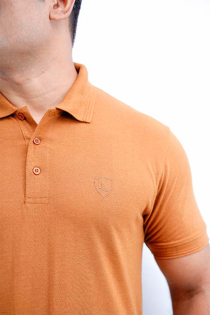 Login Mustard Plain Polo