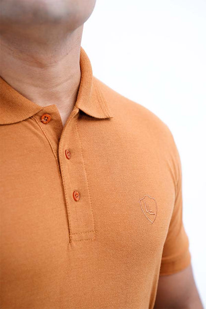 Login Mustard Plain Polo