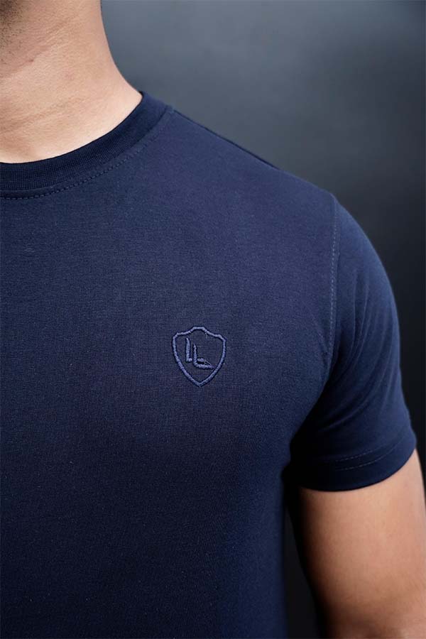 Login Navy Basic T-Shirt