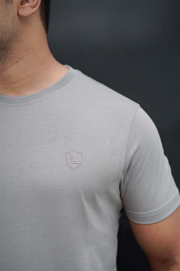 Login Grey Basic T-Shirt