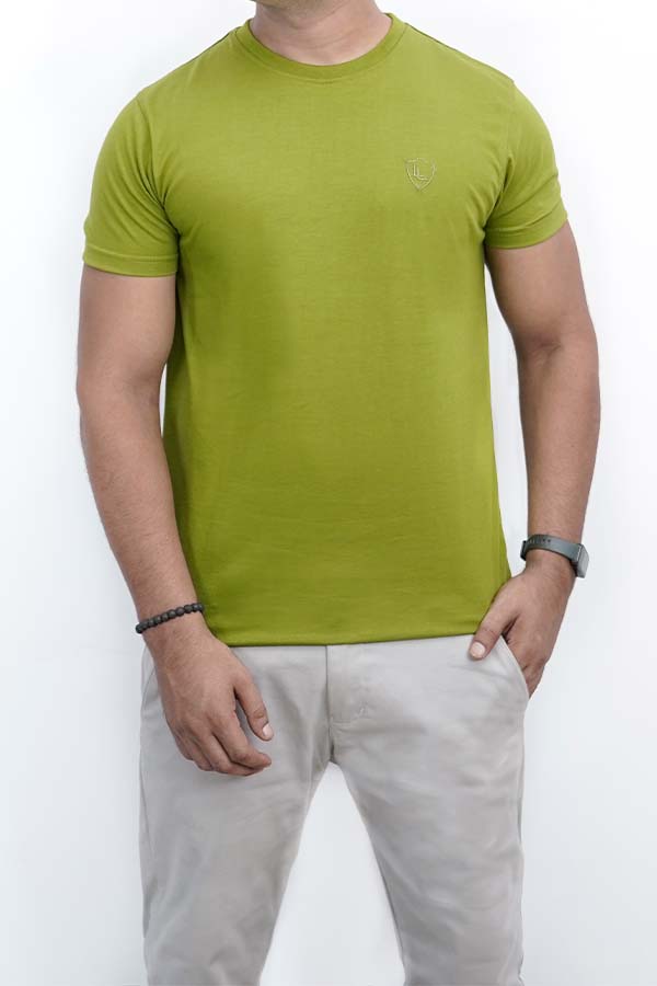 Login Light Green Basic T-Shirt