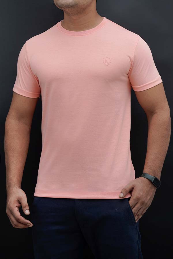 Login Light Pink Basic T-Shirt