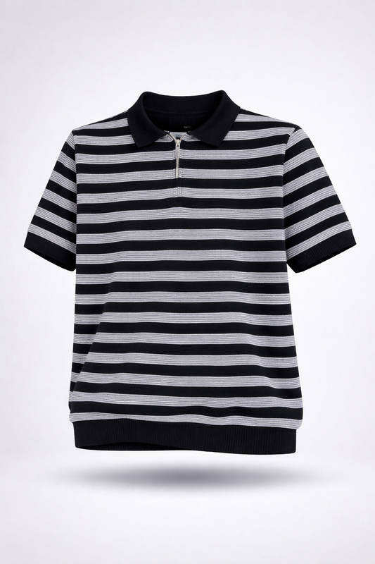 KNITTED POLO T-SHIRT