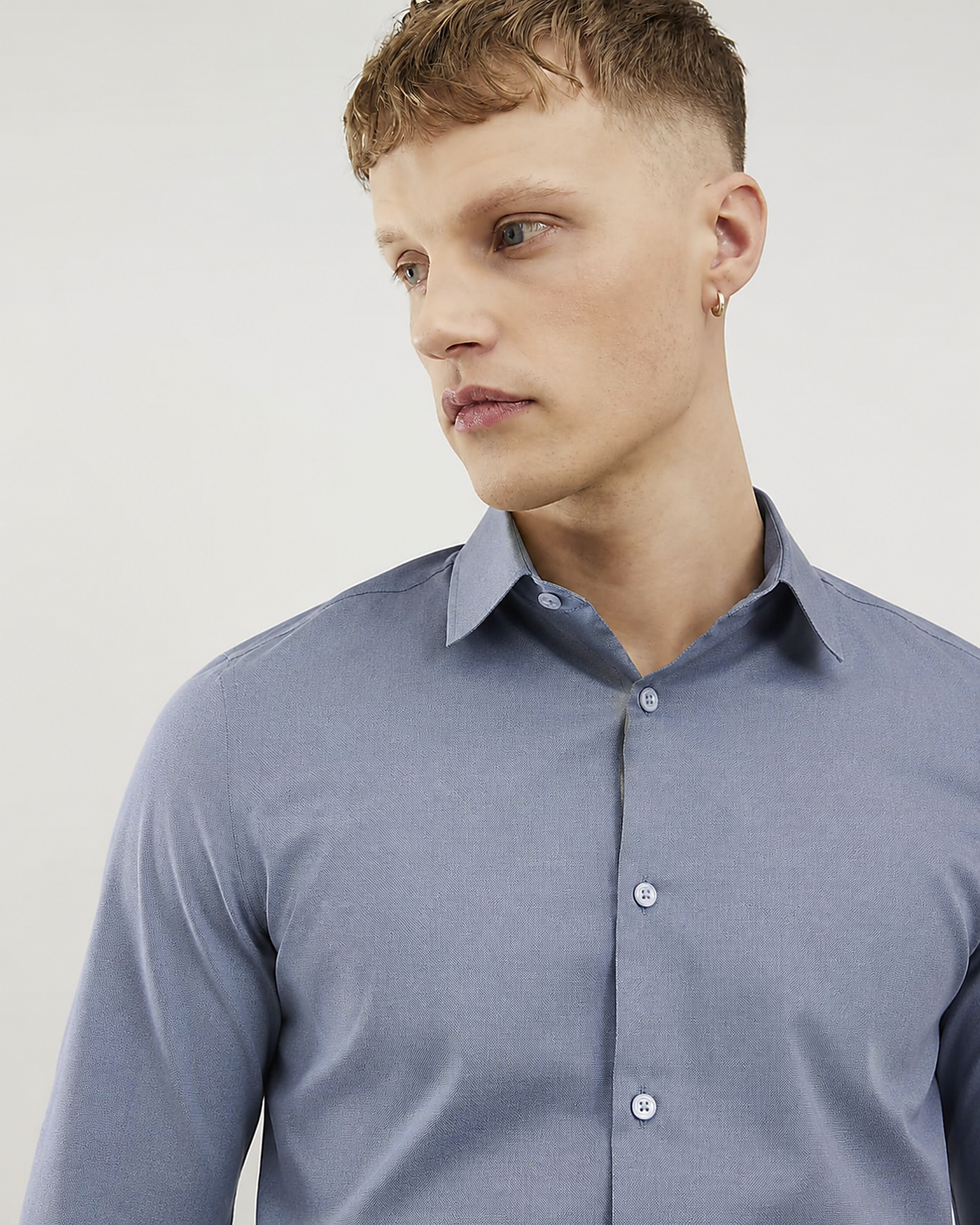 Men’s Light Blue Formal Shirt – Full Sleeve