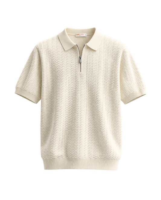 KNITTED POLO T-SHIRT