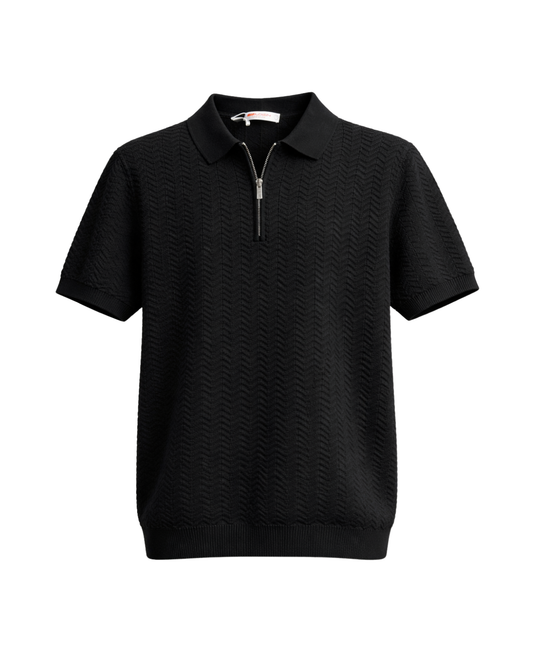 KNITTED POLO T-SHIRT