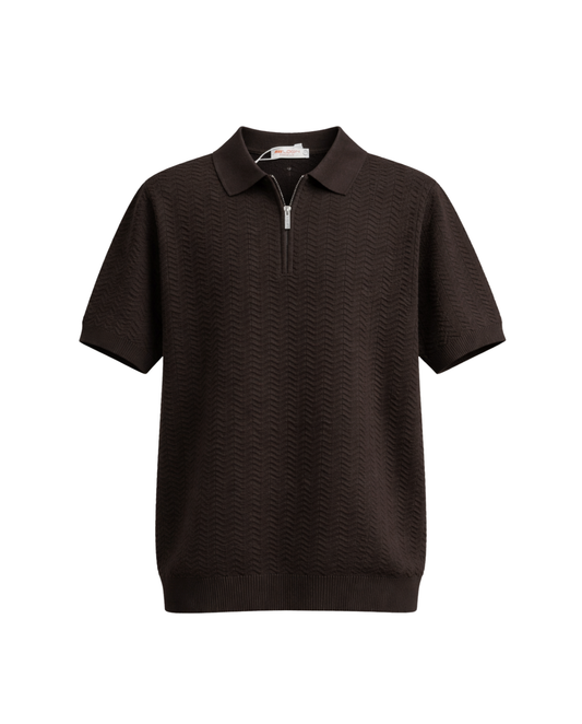 KNITTED POLO T-SHIRT