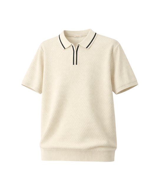 KNITTED POLO T-SHIRT