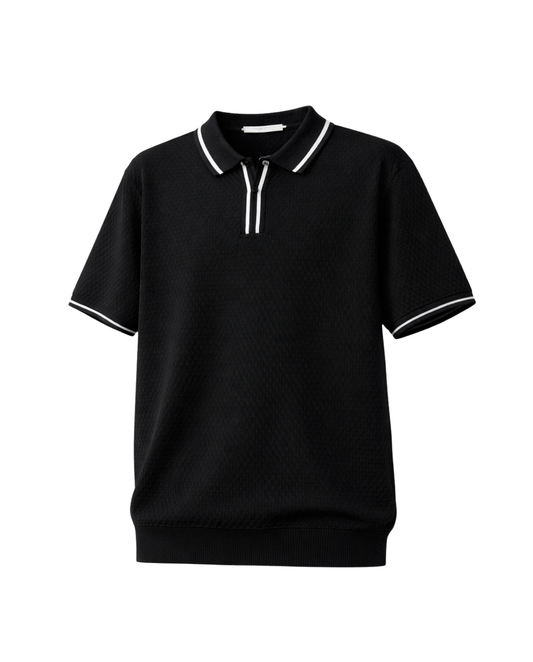 KNITTED POLO T-SHIRT