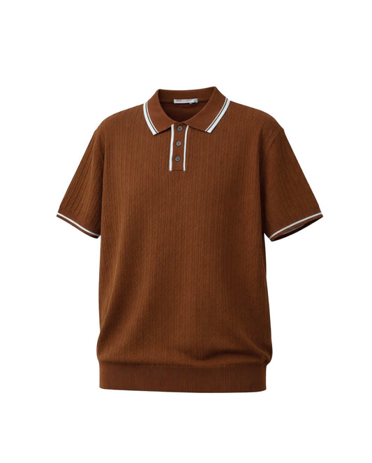 KNITTED POLO T-SHIRT