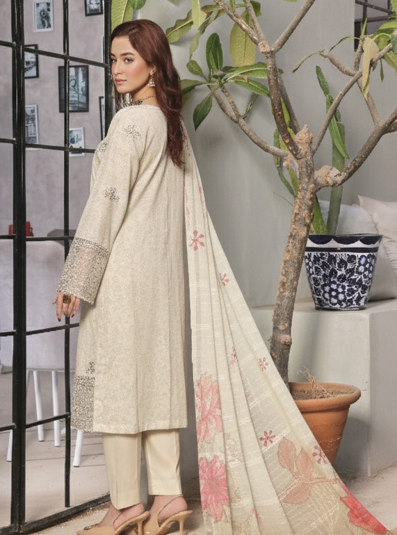 Stitched Embroidered Sorina Cotton Lawn Suit