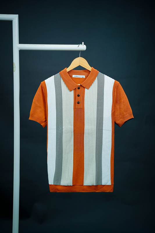 Login Old Money Knitted Zipper Polo
