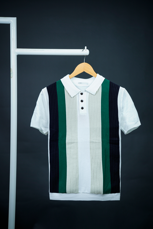 Login Old Money Knitted Zipper Polo