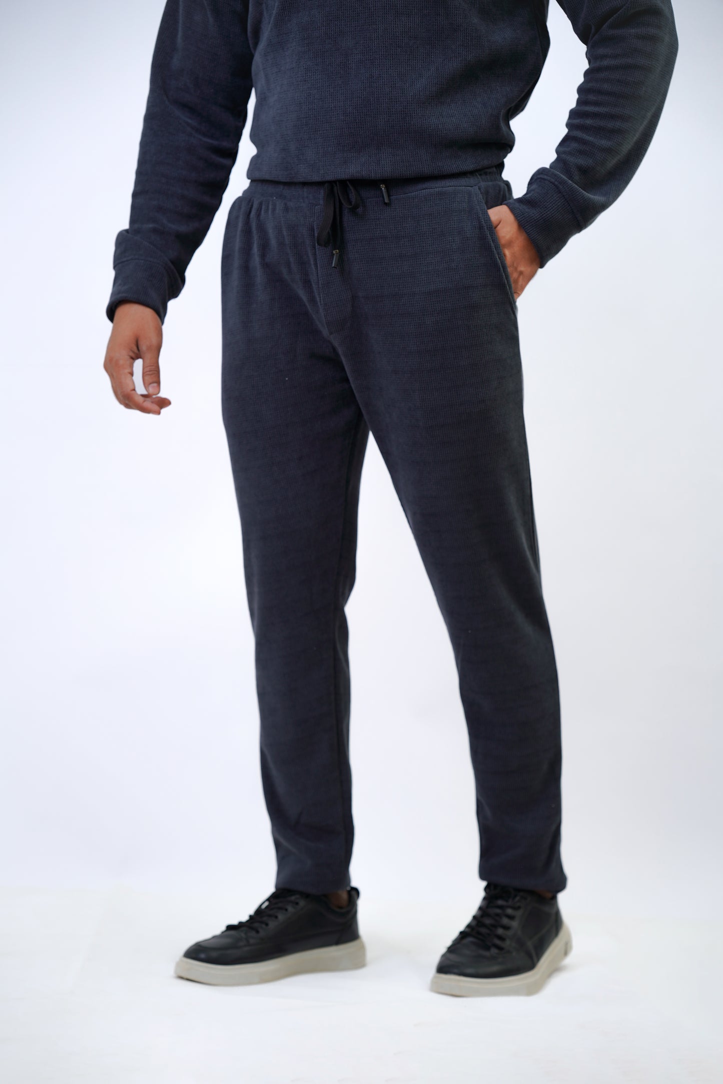 Men’s Knitted Lounge Trousers – Charcoal