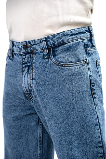 Men’s Relaxed Fit Denim Jeans – Light Blue