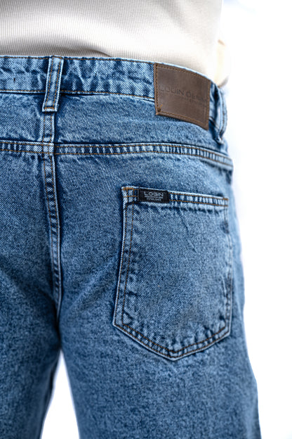 Men’s Relaxed Fit Denim Jeans – Light Blue