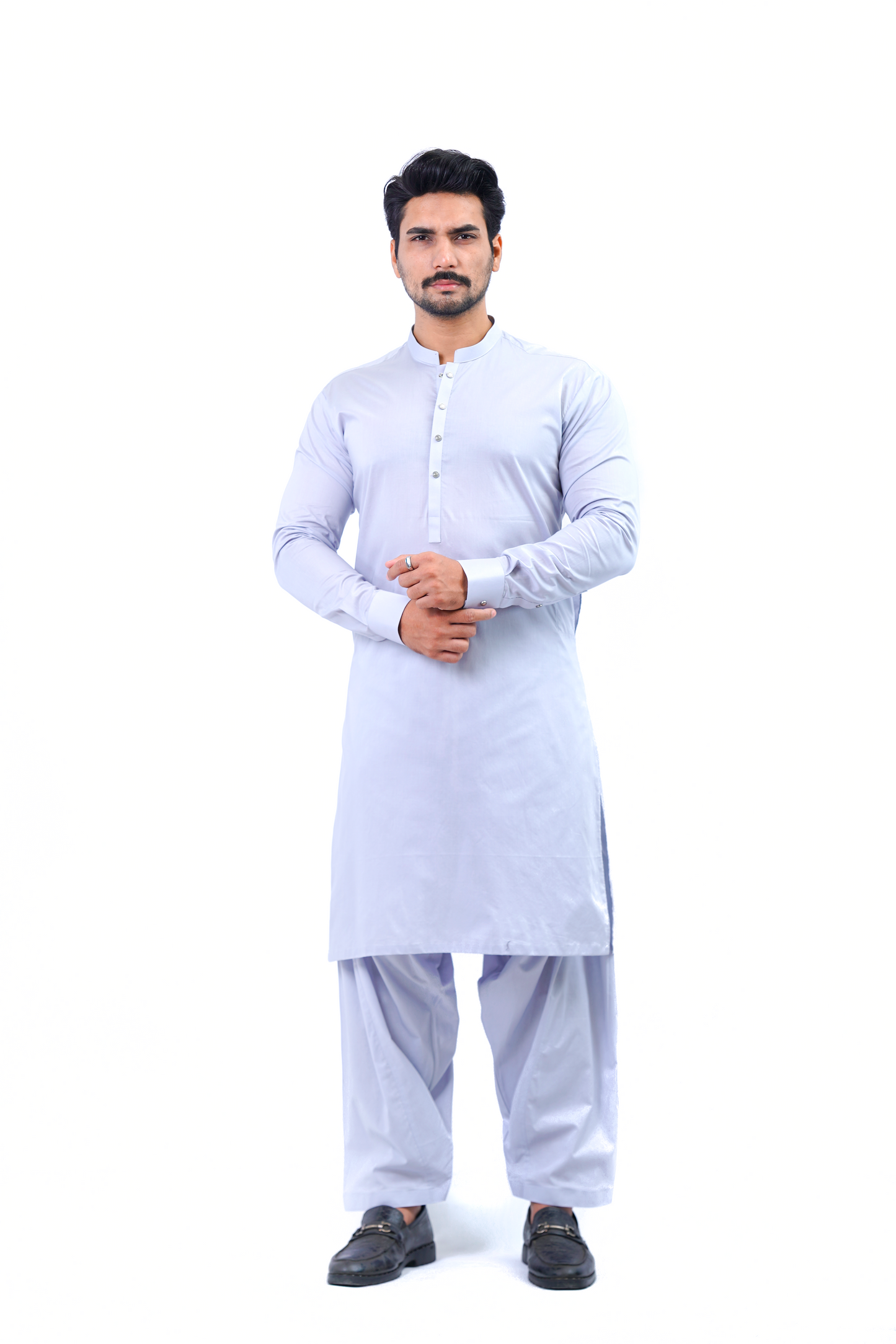 Men’s Shalwar Kameez – Light Purple (Cotton Fabric)