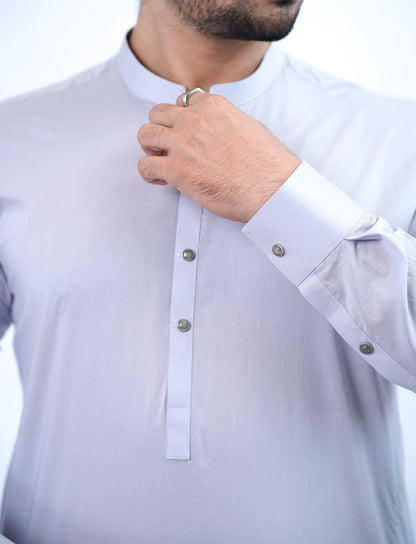 Men’s Shalwar Kameez – Light Purple (Cotton Fabric)