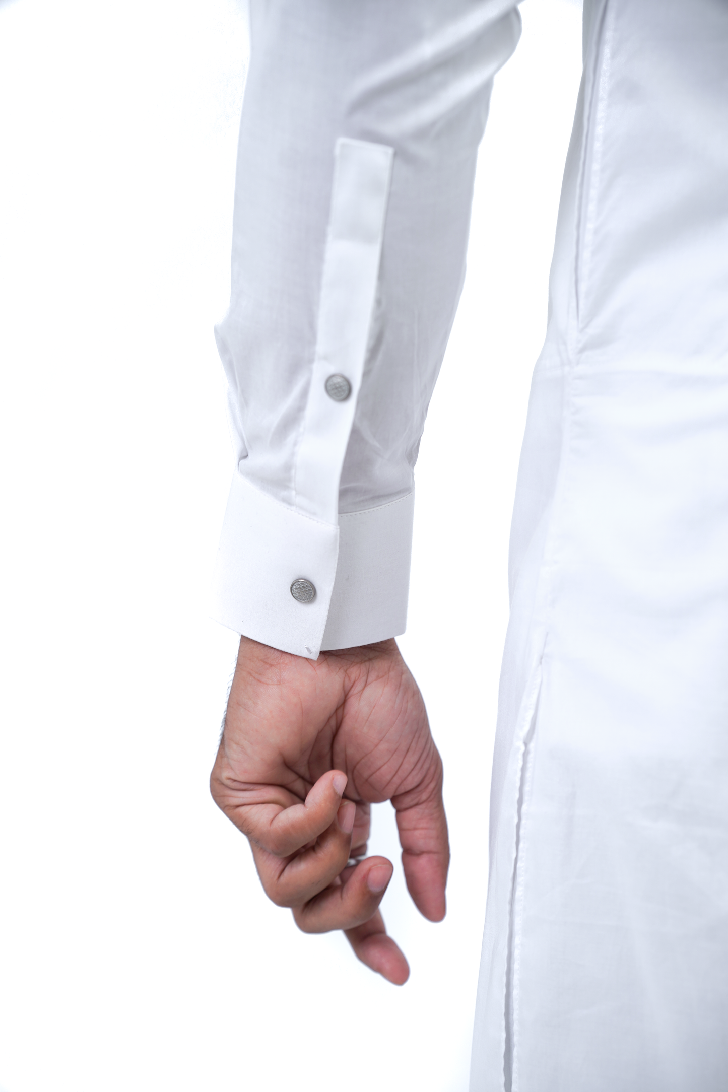 Men’s Shalwar Kameez – White (Cotton Fabric)