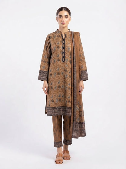 LOGIN Women's 3-Piece Printed Lawn Suit