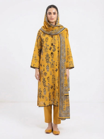LOGIN Women's 3-Piece Printed Lawn Suit