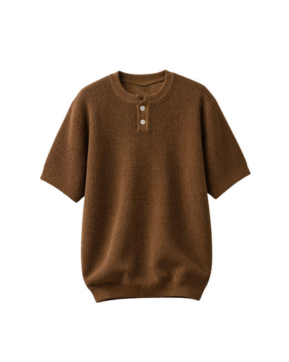 KNITTED POLO T-SHIRT